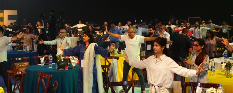 Mantaha Tareen leading a physical activity session