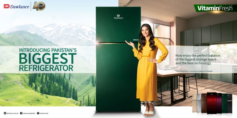 Dawlance launches the ‘Biggest Top-Mount Direct Cool Refrigerator” of Pakistan