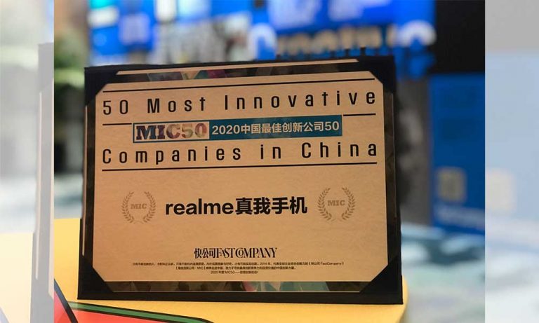 realme Entitled Fast Company’s “50 Most Innovative Companies In China” Of 2020