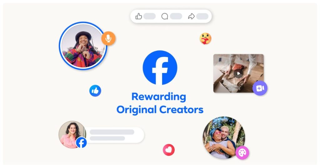 Rewarding Original Creators on Facebook
